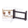 Pikkukuva 3 / 8: 1Set 1:12 Dollhouse Miniature Test Tube Measuring Cup with Rack La A 1Set