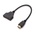 Miniatyrbillede 1 af 8: 1080P HDMI Splitter Adapter Kabel 2 Dual Port Y Splitter 1 i 2