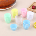 Pikkukuva 2 / 8: 5 kpl Dollhouse Mini Egg Torttukupit Simulaatio Cake Cup Lelut Nukke A5