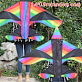 Pikkukuva 1 / 7: Sarjakuva Lasten leija Sininen Punainen Fighter Rainbow Plane Suuri leija A10