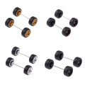 Miniatyrbild 8 av 8: 1 Set 1/64 modellbilhjul med gummidäck Modifierade delar Ve B24 fork Gold