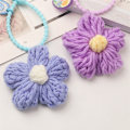 Miniatyrbillede 7 af 8: Color Knit Flower Nøgleringe e Creative Keychain Bag Pendant Deco A3