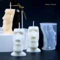 Miniatyrbillede 3 af 5: Easter Island Candle Silikone Form Candle Making Candle Mould Ab