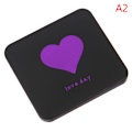 Miniatyrbillede 1 af 8: 1 PC bærbare hånd mini makeup spejle Dobbeltsidet kompakt spejl Heart