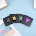 Miniatyrbillede 6 af 8: 1 PC bærbare hånd mini makeup spejle Dobbeltsidet kompakt spejl Heart