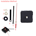 Miniatyrbillede 1 af 8: 1Set Silent Quartz Clock Movement Clockwork Mechanism Kit DIY