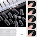 Miniatyrbillede 2 af 5: 240 stk Gel X Nails Tip Press on Extension Acryl Full Cover 03