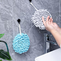 Miniatyrbillede 3 af 8: Chenille Håndklæde Blødt Absorberende Mikrofiber Køkken Badeværelse Gray