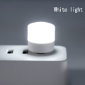 Pikkukuva 1 / 5: USB -pistoke Lamppu Mobiili Power Lataus Kirjalamput LED Pieni Pyöreä white light