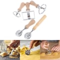 Miniatyrbild 2 av 8: 5 styles Pasta Hand-ting hine Relief Dumpling Embossing cake g C