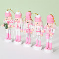 Miniatyrbillede 3 af 8: 12 cm Nøddeknækker Puppet Soldier Desktop Crafts Ornamenter Jul