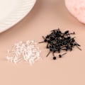 Miniatyrbilde 4 av 7: 60 stk/200 stk Fargerike anti-allergi plast øredobber Anti-bl Mixed Ball 60pcs