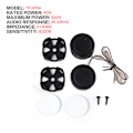 Miniatyrbillede 1 af 5: 2x 500W Universal High Efficiency Dome Diskanthøjttaler Super Po