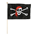 Miniatyrbild 1 av 8: 30*45cm 1 Styck Piratflagga Skull Flagga Canvas Header Banner Poly 45cm