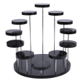 Miniatyrbilde 1 av 8: Cupcake Stand Akryl Display Stand For smykker Kake Dessert Ra Black 12