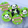 Miniatyrbilde 3 av 5: Bambus Panda Form Silikonform Dekorasjon Fondant Kake Chocol B
