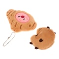 Pikkukuva 5 / 8: Capybara Pehmo Doll Star Squeak Toy sarjakuva avaimenperä riipus So A1