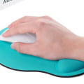 Miniatyrbillede 7 af 8: Musemåtte med håndledsstøtte til bærbar måtte Anti-Slip Gel Wrist EV Rose red
