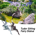 Miniatyrbilde 2 av 5: Sittende Hagearbeid Resin Fairy Statue Hage Ornament Resin Craf A