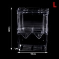 Miniatyrbilde 1 av 8: Double-Deck Clear Fish Breeding Isolation Box Aquarium Fish Tan L