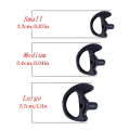 Pikkukuva 5 / 8: 1 pari molds 2-suuntainen radio korvakappale kuuloke sisäosa Acousti Black 2.4cm