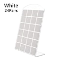 Miniatyrbilde 7 av 8: 48/72 hull kreative smykker øredobber studs display stativ White 18X8.8cm