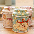 Miniatyrbild 6 av 8: Flower Design Metal Socker Kaffe Te Plåtburk Container Candy Se