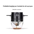 Miniatyrbillede 6 af 8: Bærbart foldbart kaffefilter i rustfrit stål, genanvendeligt kaffe Black