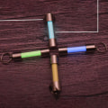 Miniatyrbillede 5 af 5: Titanium Stainless Steel Embrite™ Glow in the dark nøglering FOB A5