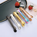 Miniatyrbilde 3 av 5: Kjøkken BBQ Tang Multiple Styles Cake Clip Rustfritt stål St Gold