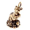 Pikkukuva 7 / 8: 2020 uudenvuoden lahja Lucky mouse rot vuosi Pöytäsisustus Copper Wealt