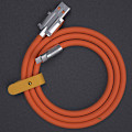 Pikkukuva 7 / 8: 120 W nopea lataus nestemäinen silikonikaapeli Type-C Laturi valoisa Micro USB 1M