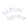 Miniatyrbilde 7 av 8: 60 Stk ABS Extension Nail Forms For UV Gel Polish False Nail Art 2