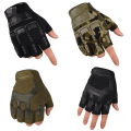 Miniatyrbillede 4 af 8: Udendørs taktiske handsker militær halvfinger fiskeri ride spo color C