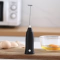Miniatyrbild 1 av 8: Elektrisk mjölkskummare Portable Blender Handheld Mini Drink Foam Black