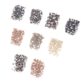Miniatyrbillede 5 af 5: 100 Stk Micro Silikone Forede Ringe Links Beads Crimp Beads Hår 3