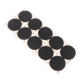 Miniatyrbild 1 av 5: 10 stycken gummibottnar för sublimeringstumlare Black 56mm