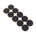 Pikkukuva 1 / 5: 10 kpl kumipohjat sublimaatiorumpuihin Black 56mm