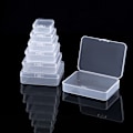 Miniatyrbild 4 av 8: Mini fyrkantiga lådor Klar plast smycken case Container C