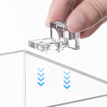 Miniatyrbillede 8 af 8: 4 stk Aquarium Akryl Clips Akvarium Låg Dæksel Support Holder 8mm