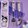 Miniatyrbilde 2 av 8: Kawaii Sanrio My Melody Cinnamoroll Kuromi lery Sett sticks Spoo 2Pcs set B