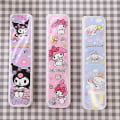 Miniatyrbillede 6 af 8: Kawaii Sanrio My Melody Cinnamoroll Kuromi lery Set sticks Spoo 2Pcs set B