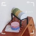 Miniatyrbilde 4 av 8: 4 stk 1:6/1:12 Dukkehus Miniatyr nordisk servise Tallerken Fat T A1