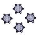 Miniatyrbillede 3 af 5: 10 stk TPR Golfsko Spikes erstatning Champ Cleats Pins Fast T black