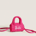 Pikkukuva 2 / 8: Barbie-tyynylaukku Vaaleanpunainen sarjakuva e Co-branding sylinterimäinen Crossb Rose red