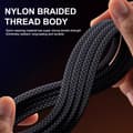 Miniatyrbilde 4 av 8: Nylon Type C USB-kabel 240W Superrask lading USB C Telefonlader B3