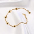 Miniatyrbild 6 av 7: Enkelt hjärtformat guldlegerat armband för modesmycken för kvinnor B