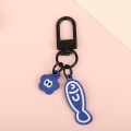 Miniatyrbillede 1 af 8: Kreativ tegneserie lille fisk nøglering Kawaii fiskeben nøglering A1