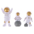 Pikkukuva 1 / 5: 3 kpl Universe Rocket Astronaut Happy Birthday -kirjekoristeita Gold