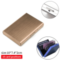 Miniatyrbillede 1 af 8: Rustfrit stål kreditkortholder mænd Anti Protect Kvinder Rfid 10 slots Gold